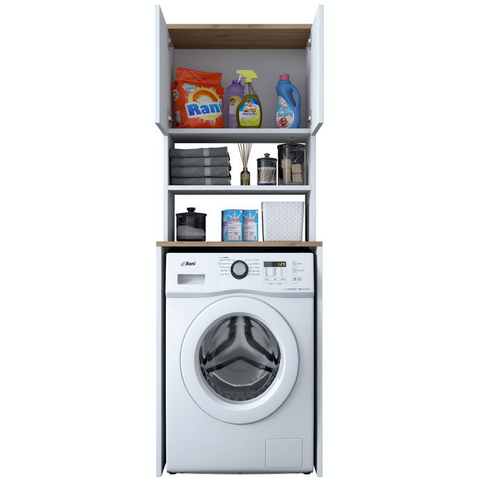 Hanah Home Armario para Lavadora KD101 - 1950 - Walnut